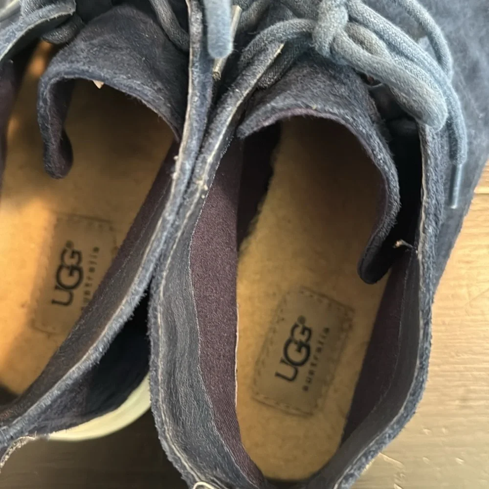 UGG Men's Navy Suede chukka‎ boots shoes